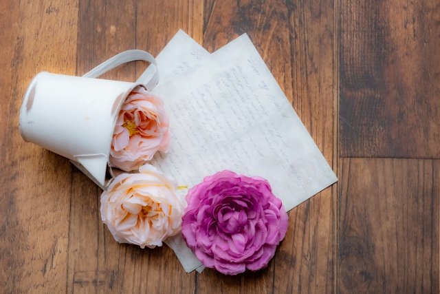 花と手紙